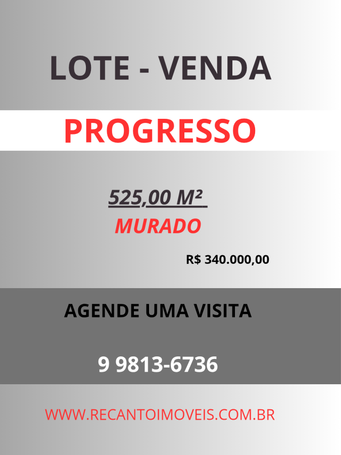 Lote para Venda, em Sete Lagoas, bairro PROGRESSO