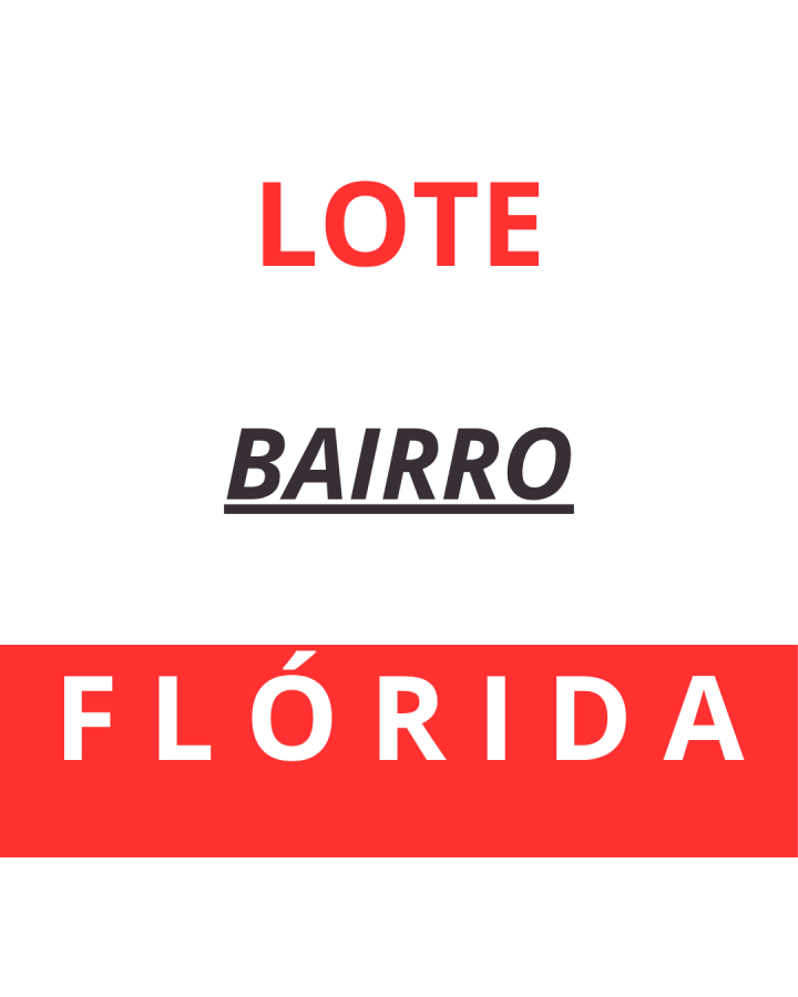 Lote para Venda, em Sete Lagoas, bairro FL�RIDA